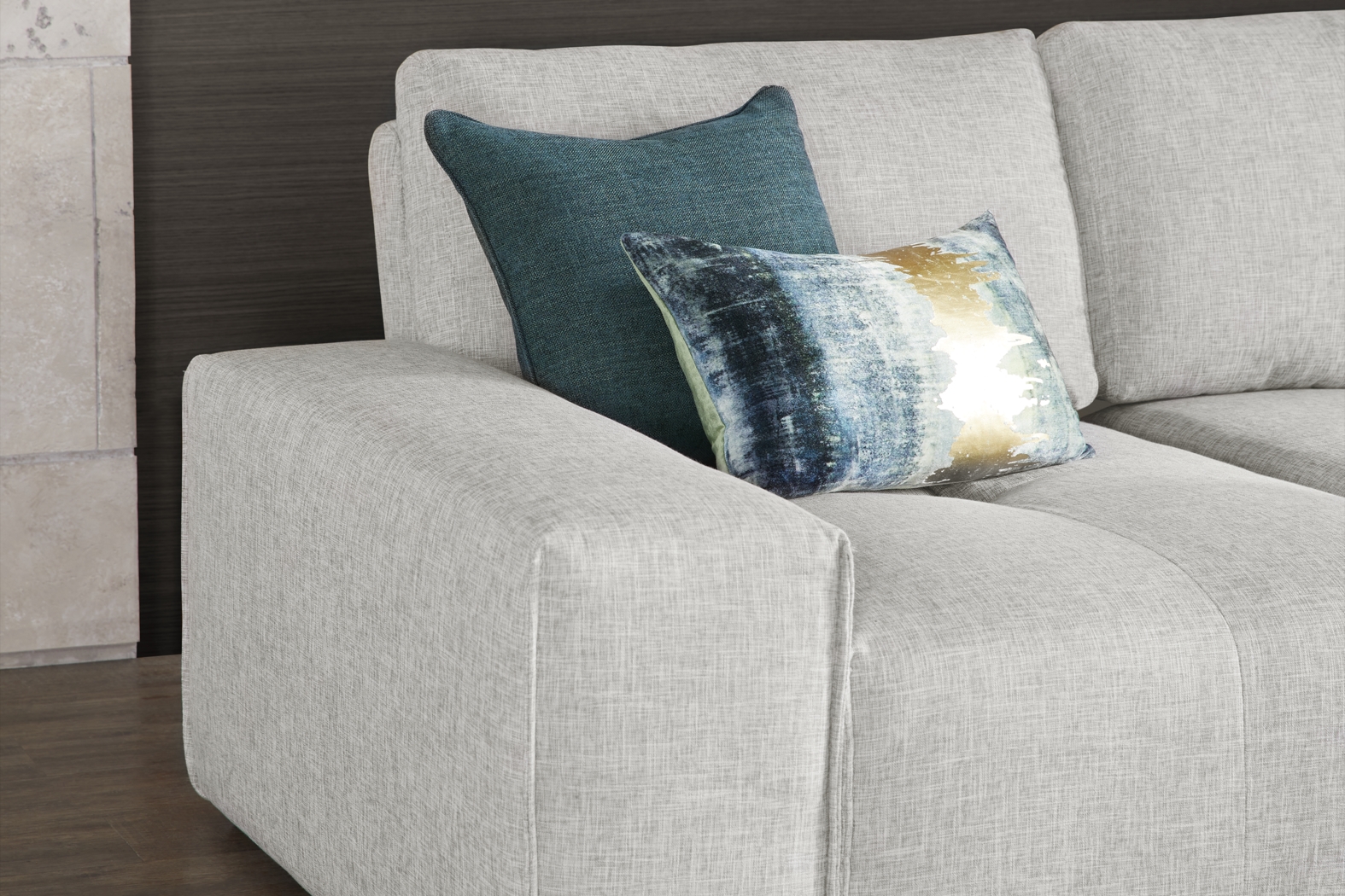 Laney Park Light Gray 6 Pc Sectional - Thumbnail - Image 4