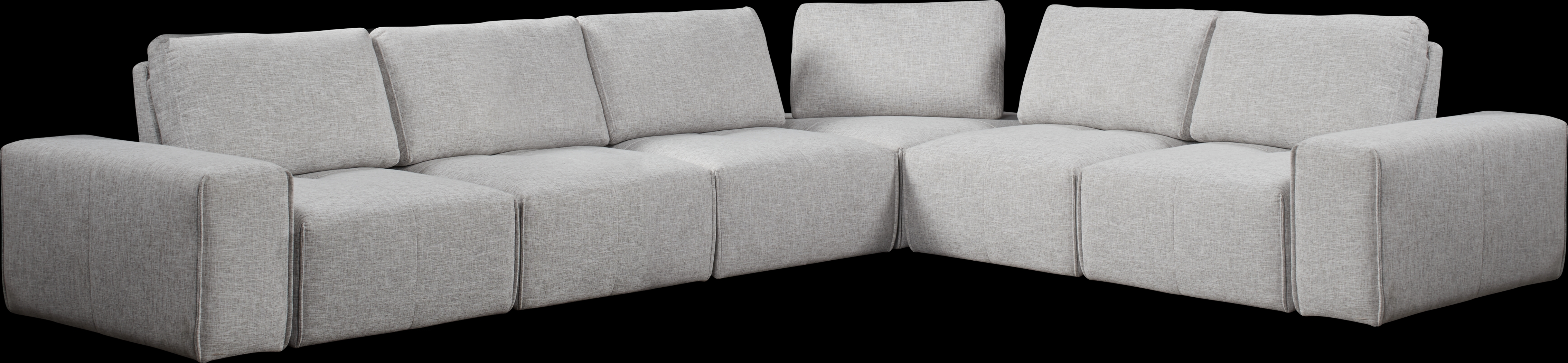 Laney Park Light Gray 6 Pc Sectional - Thumbnail - Image 1