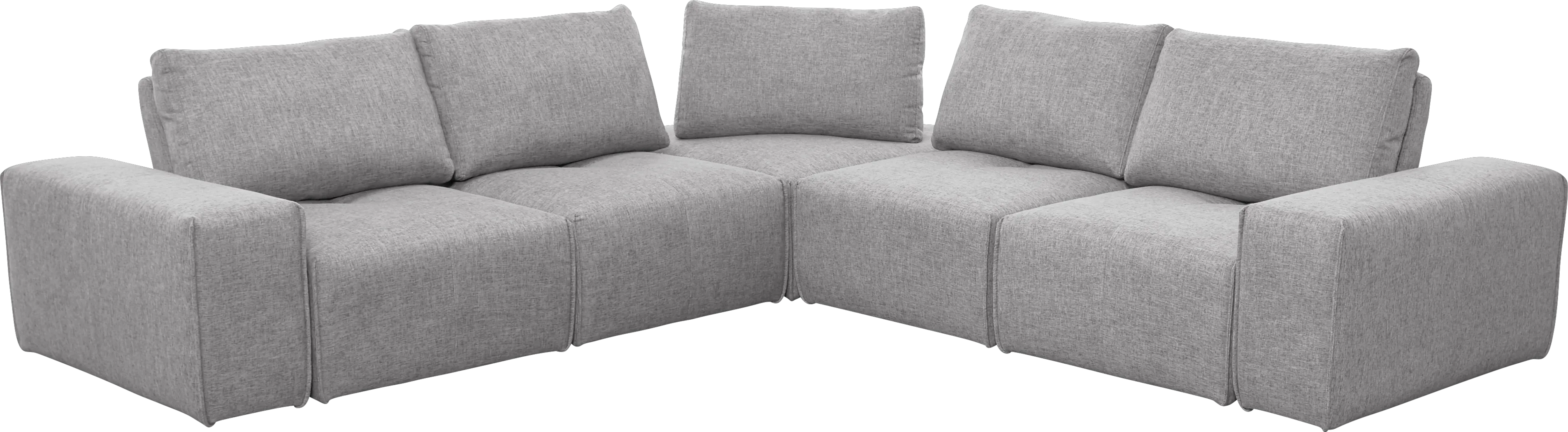 Laney Park Light Gray 7 Pc Sectional - Thumbnail - Image 1