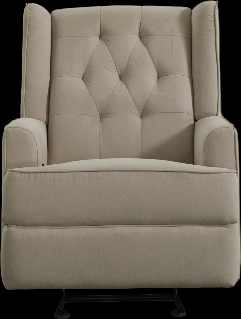 Langdale Beige Glider Recliner - Thumbnail - Image 1
