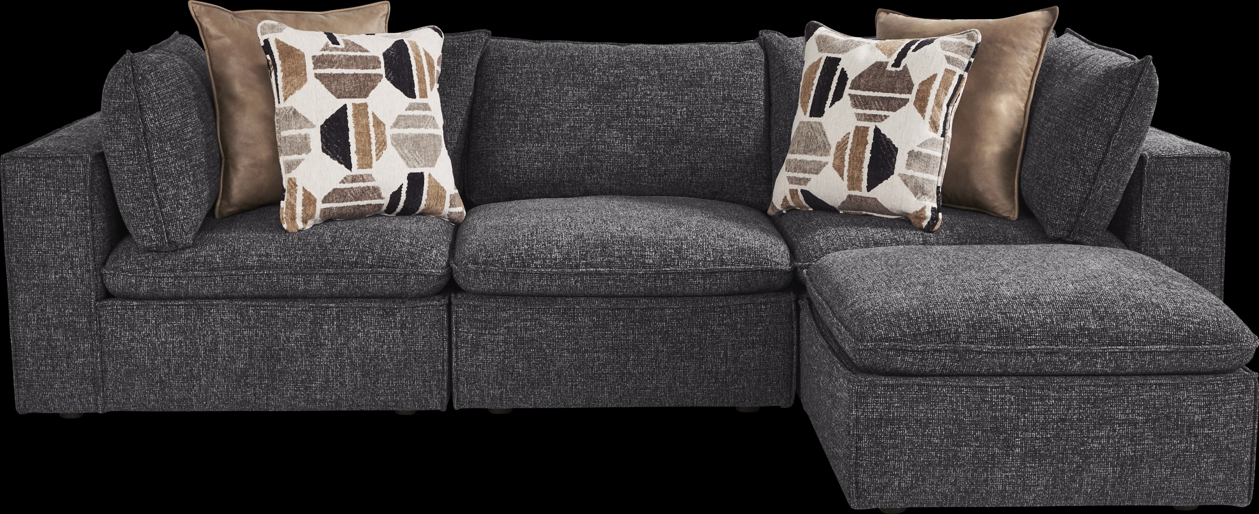 Langford Park Charcoal 4 Pc Sectional - Thumbnail - Image 1