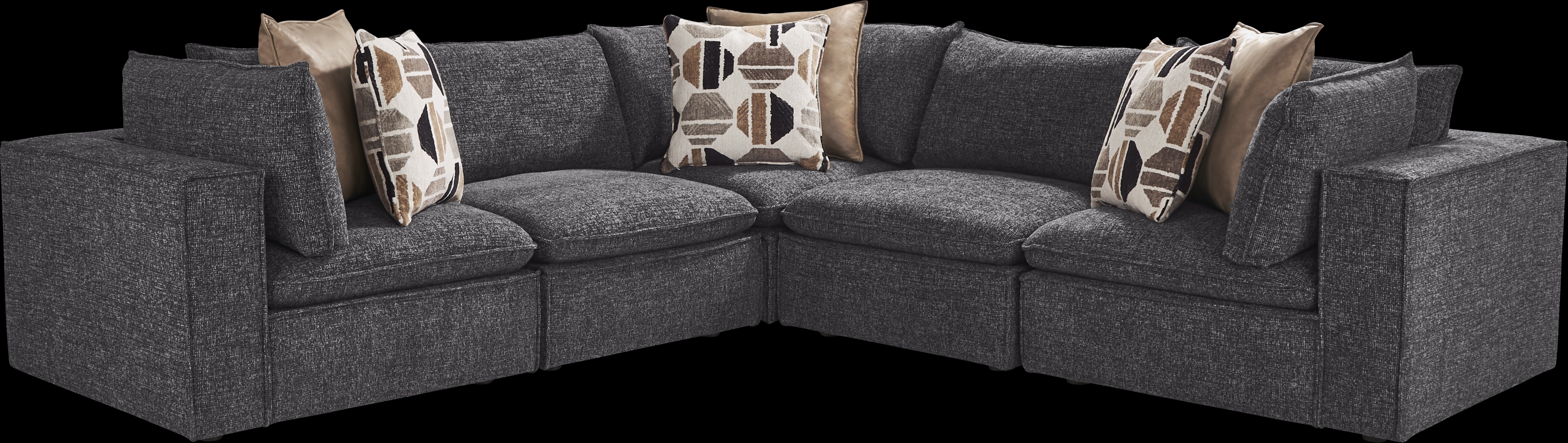 Langford Park Charcoal 5 Pc Sectional - Thumbnail - Image 1