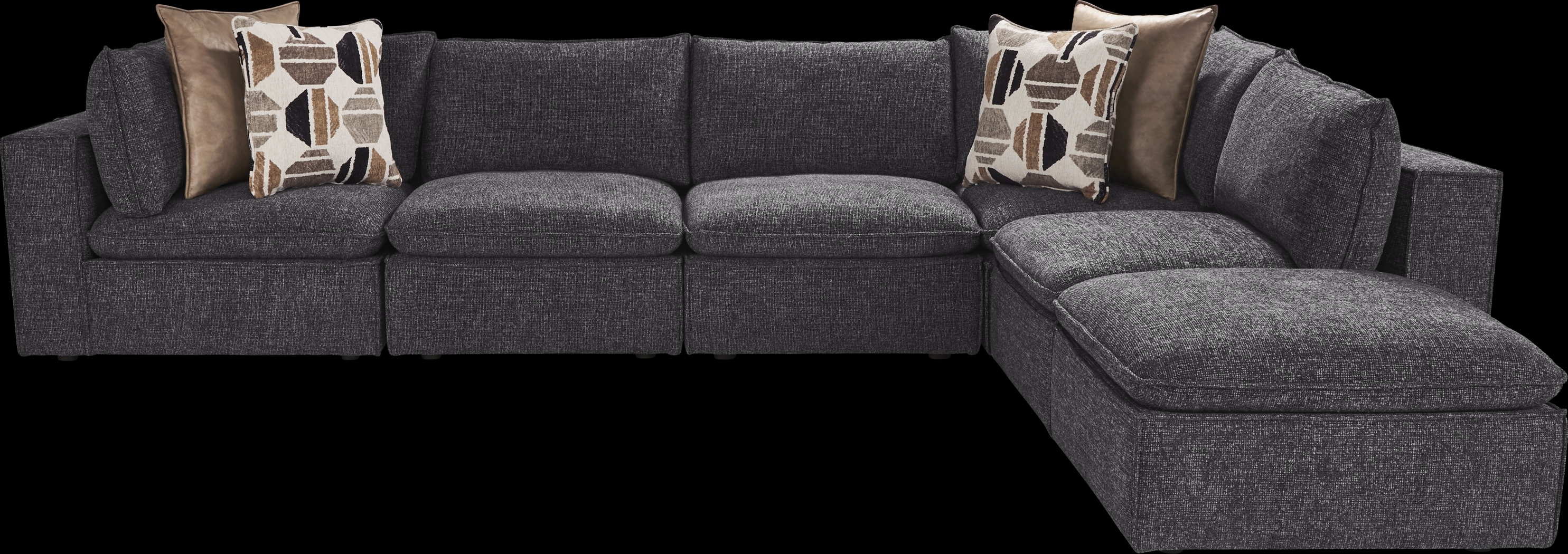 Langford Park Charcoal 6 Pc Sectional - Thumbnail - Image 1