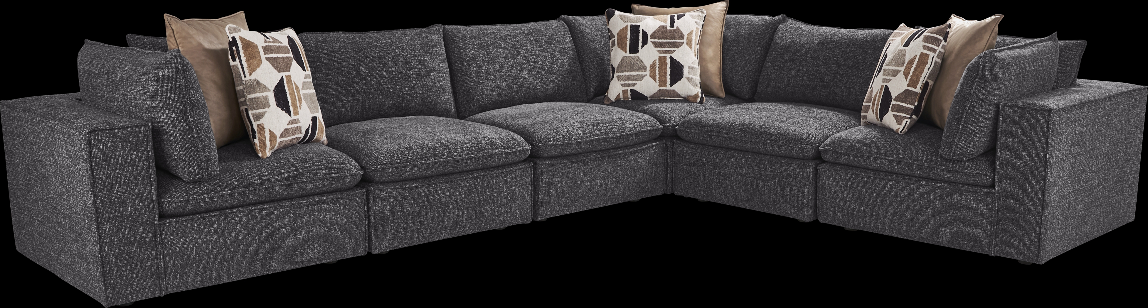Langford Park Charcoal 6 Pc Sectional - Thumbnail - Image 1