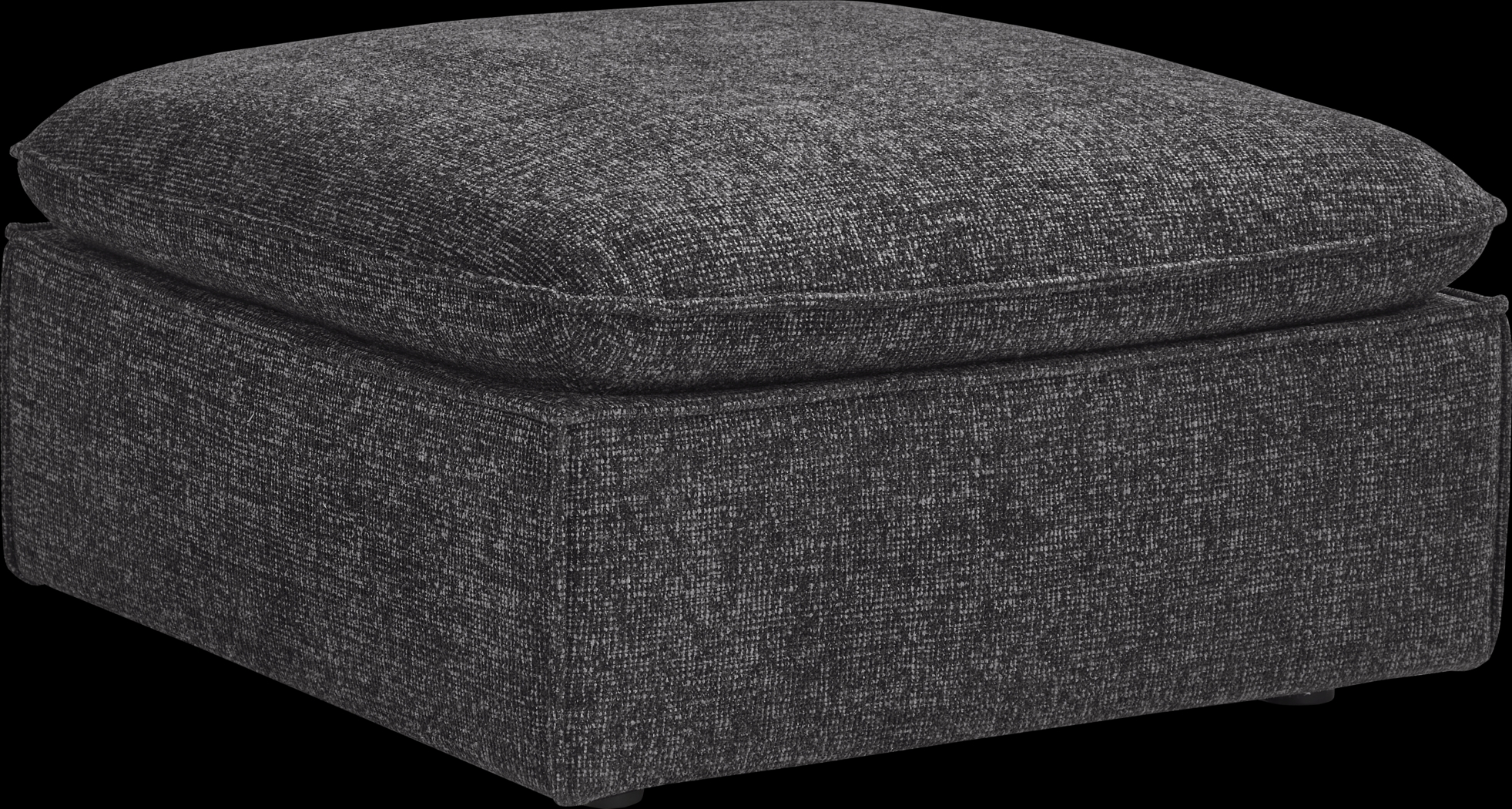 Langford Park Charcoal Ottoman - Thumbnail - Image 1