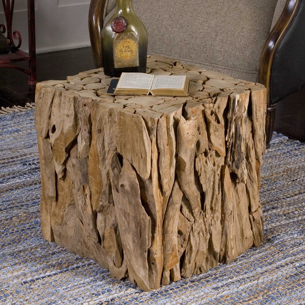 Langhoff Brown Accent Table - Thumbnail - Image 3