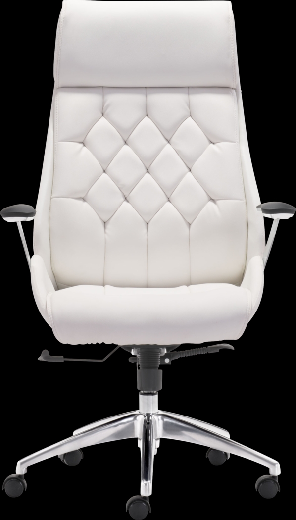 Langley Path White Desk Chair - Thumbnail - Image 3