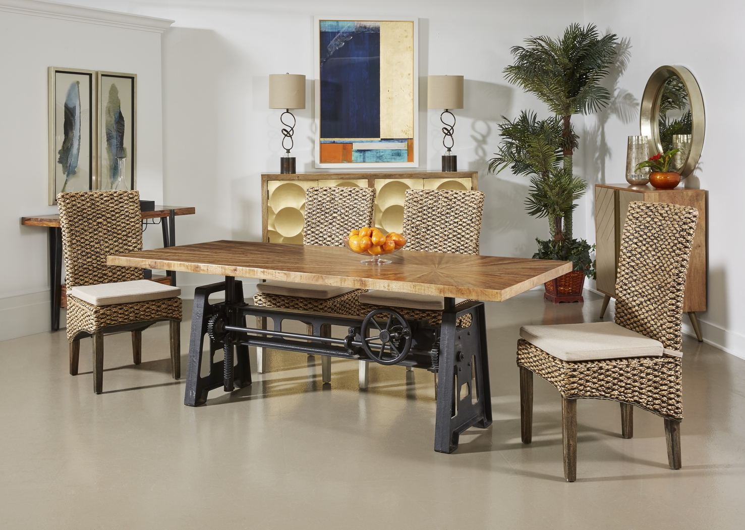 Langstane Brown Dining Table - Thumbnail - Image 5