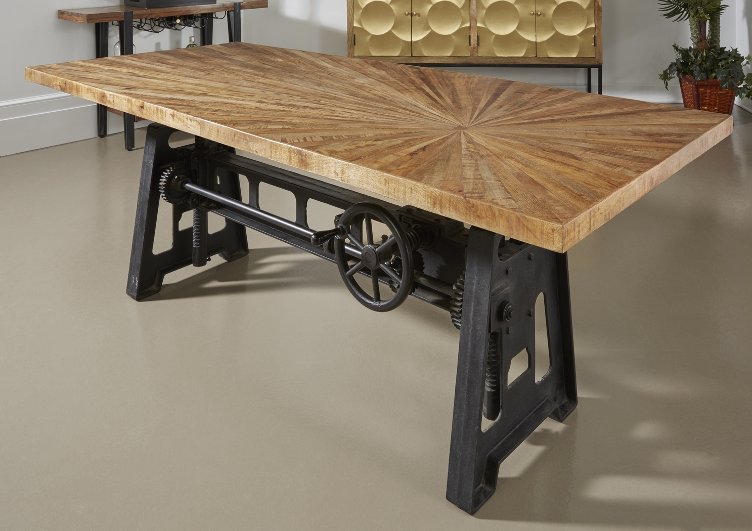 Langstane Brown Dining Table - Thumbnail - Image 9