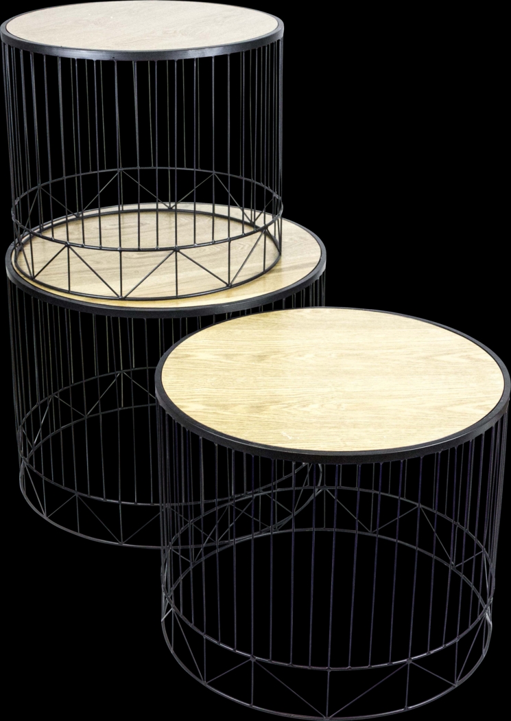 Lanham Cream Set of 3 Accent Tables - Thumbnail - Image 1