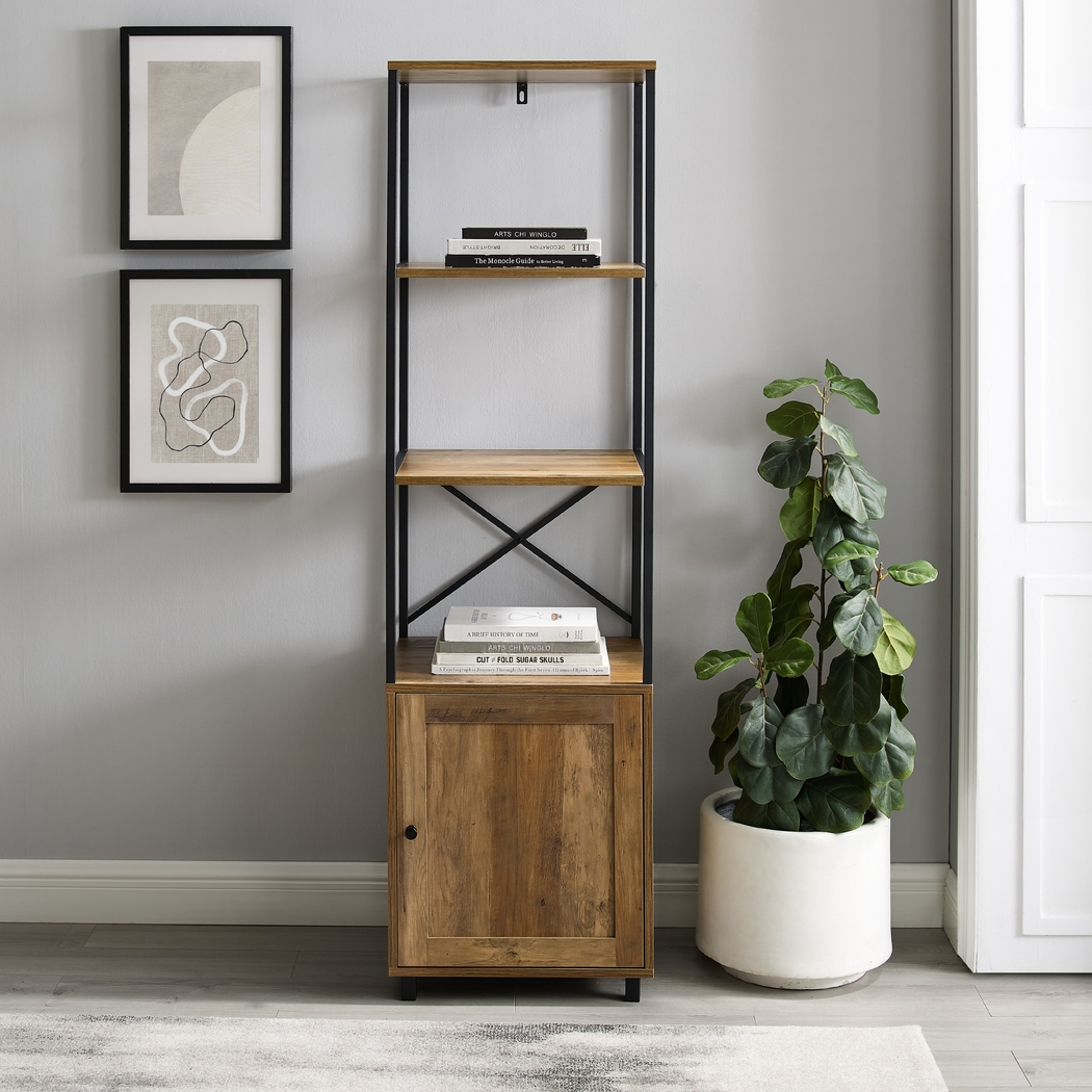 Lanhorne Brown Bookcase - Thumbnail - Image 6