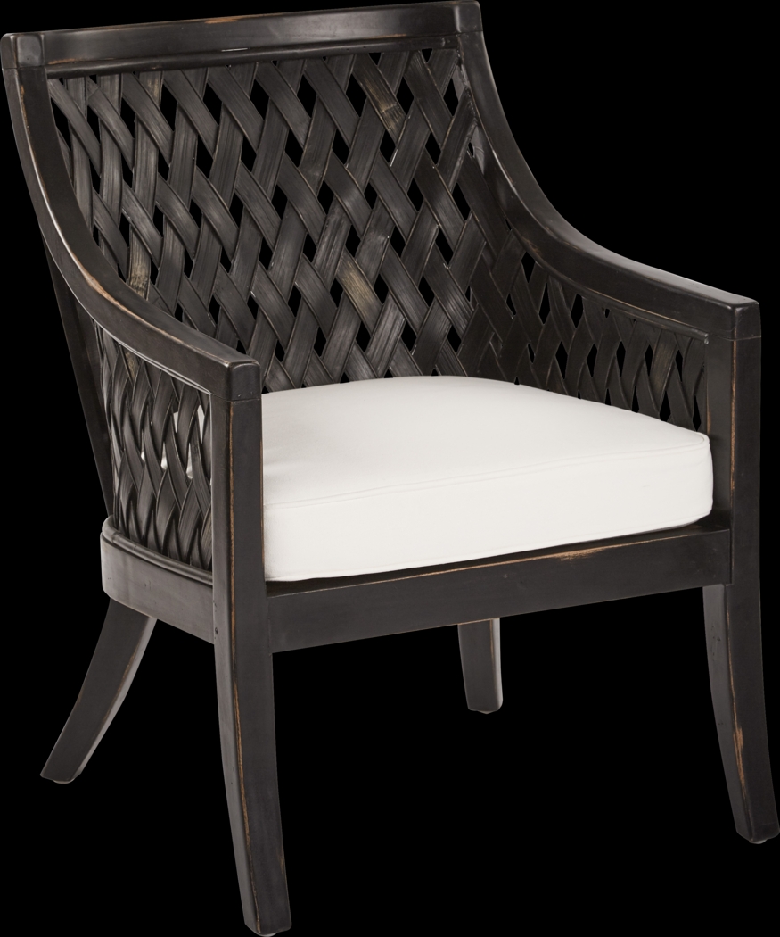 Lanian Black Accent Chair - Thumbnail - Image 1