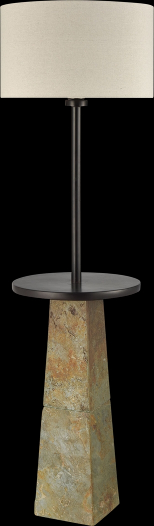 Lannigan Gray Outdoor Floor Lamp - Thumbnail - Image 4