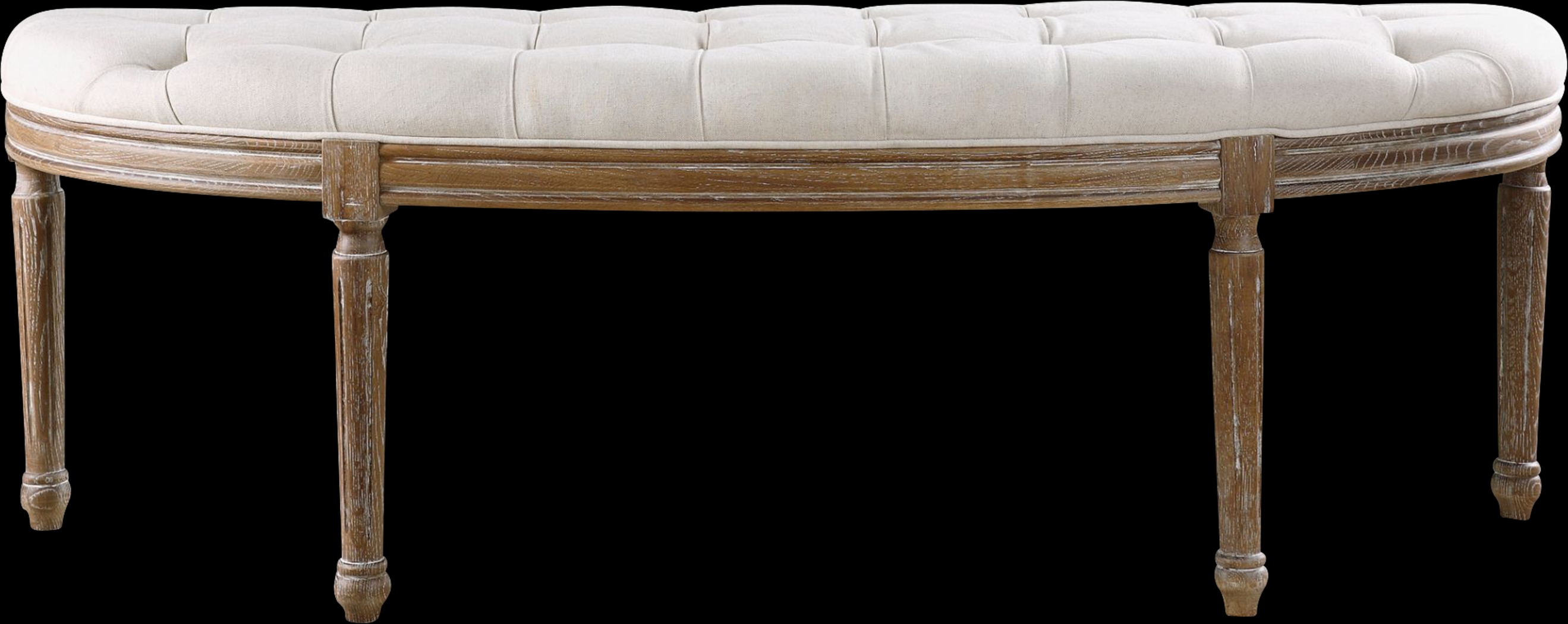 Lanntair Linen Accent Bench - Thumbnail - Image 1