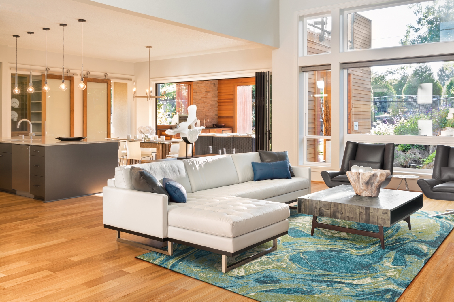 Lanore Teal 5' x 7'6 Rug - Thumbnail - Image 2