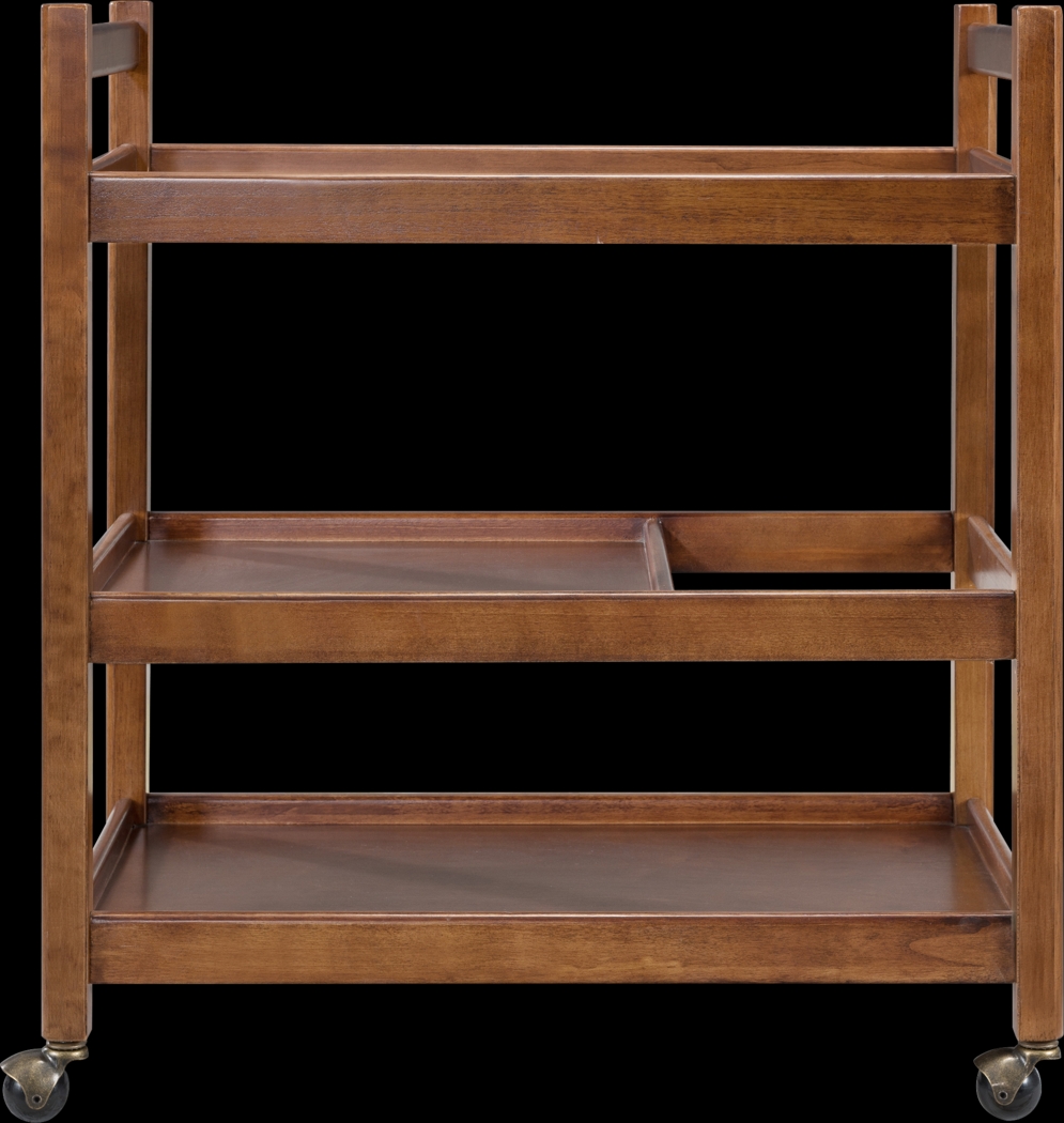 Lanrell Brown Bar Cart - Thumbnail - Image 3