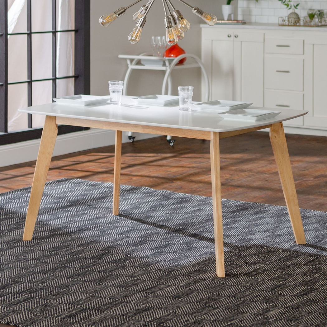 Lansburgh White Dining Table - Thumbnail - Image 2