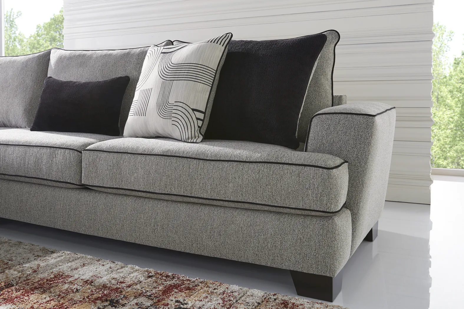 Lansing Lane Gray 2 Pc Sectional - Thumbnail - Image 3
