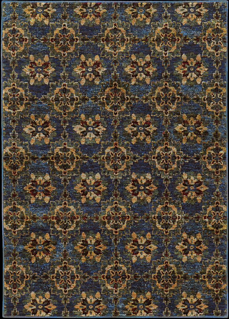 Lantana Blue 7'10 x 10'10 Rug - Thumbnail - Image 1