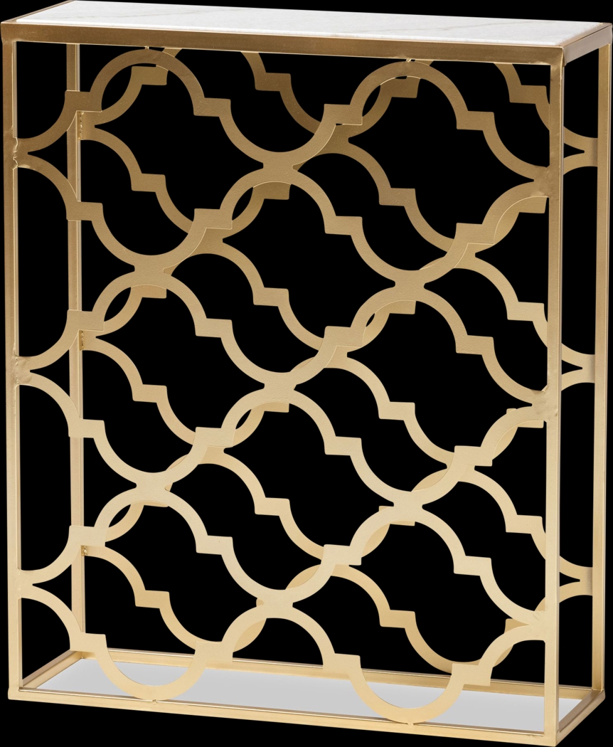 Lanthen Gold Console Table - Thumbnail - Image 1