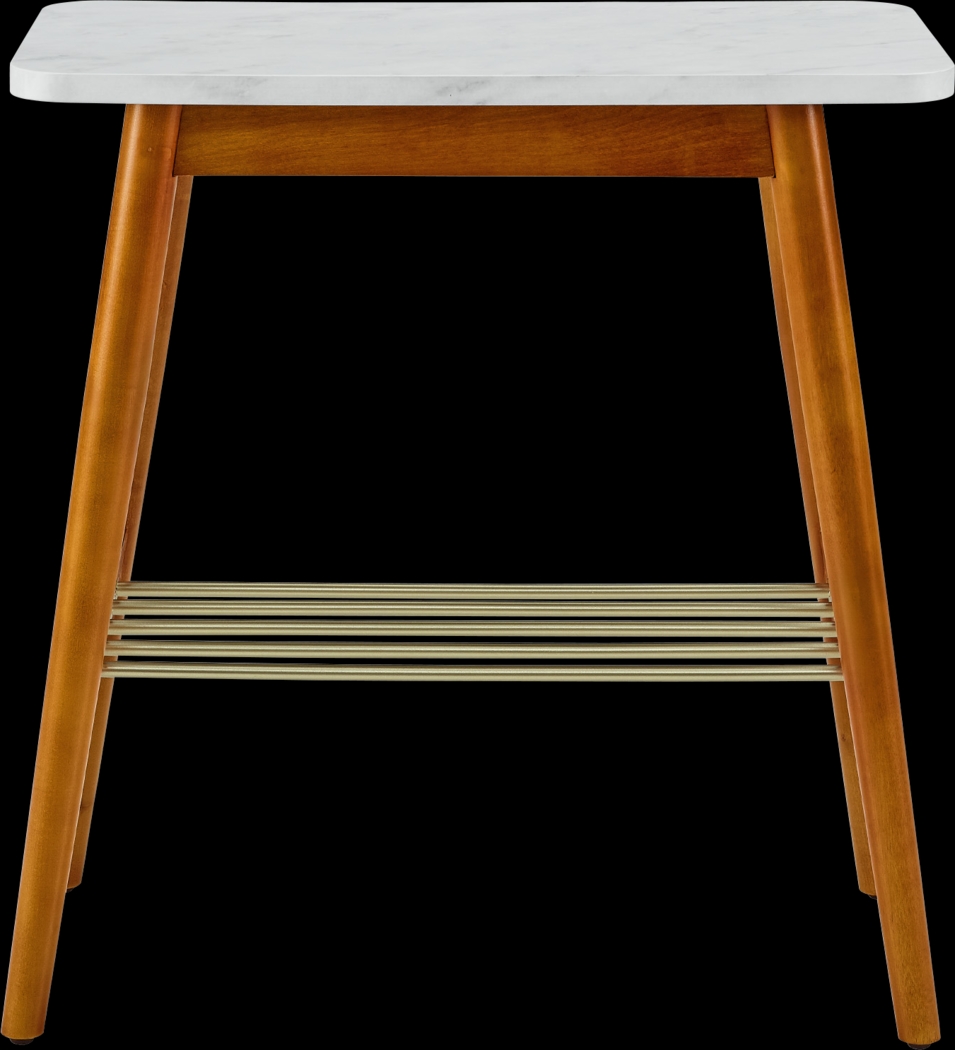 Lanvale White End Table - Thumbnail - Image 2