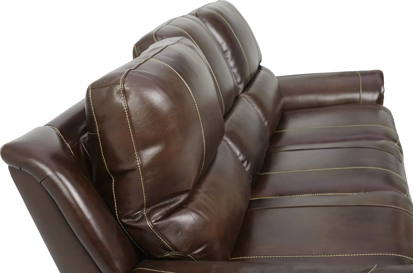 Lanzo Gray Leather 2 Pc Reclining Living Room - Thumbnail - Image 6