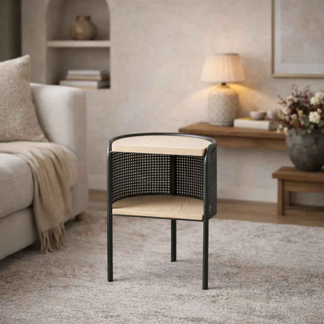 Laozu Brown Accent Table - Thumbnail - Image 3