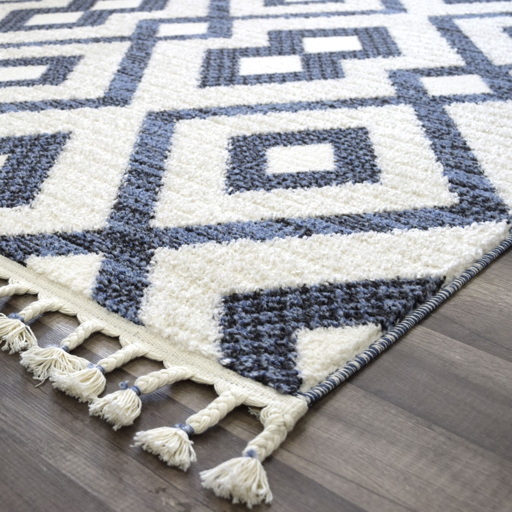 Laozui White/Black 8'3 x 10' Rug - Thumbnail - Image 4