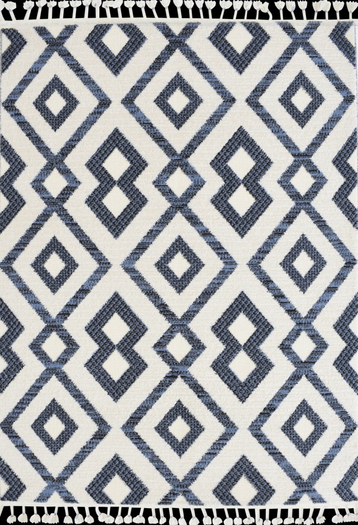 Laozui White/Black 8'3 x 10' Rug - Thumbnail - Image 1