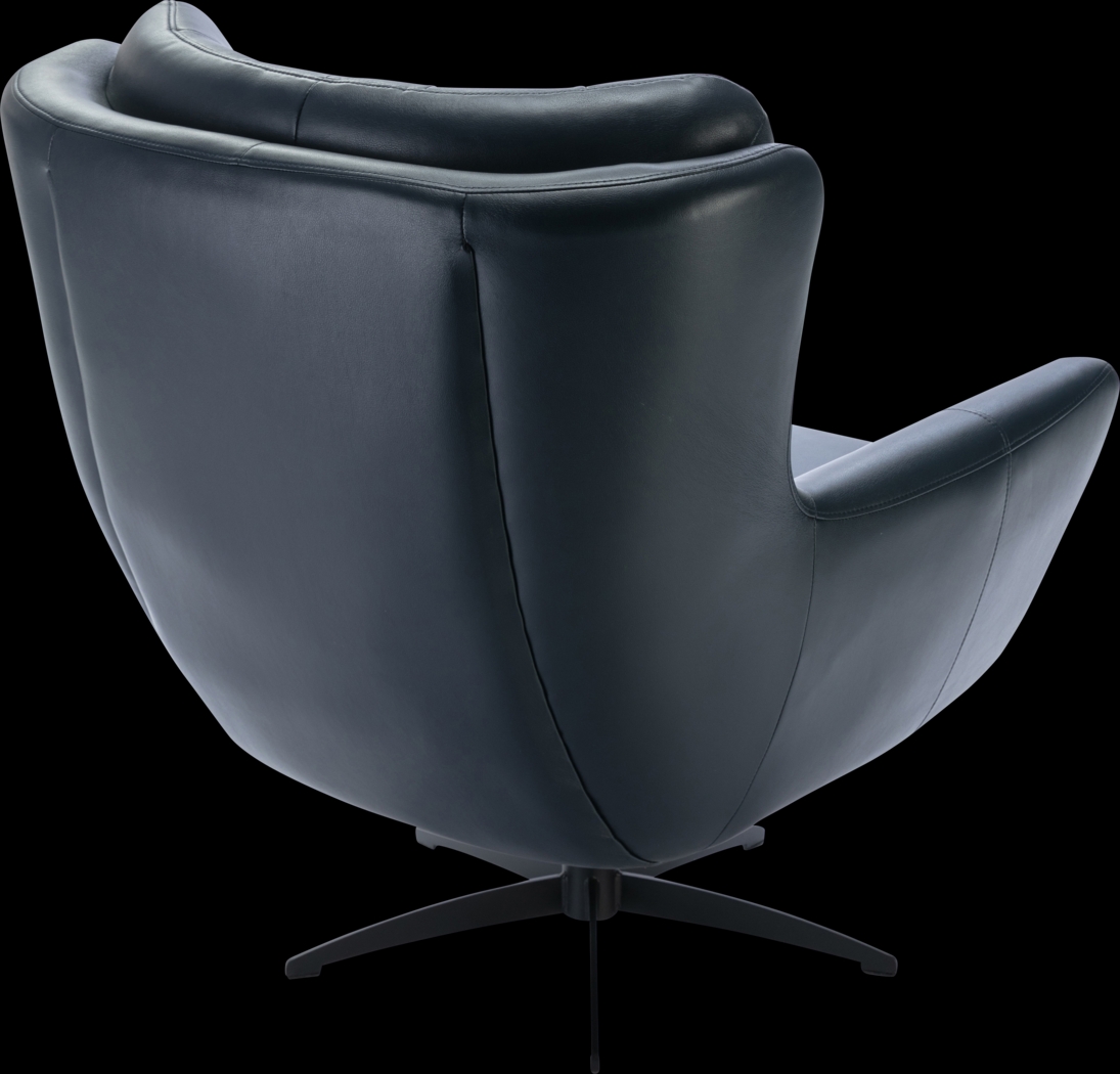 Lapua Blue Swivel Accent Chair - Thumbnail - Image 16