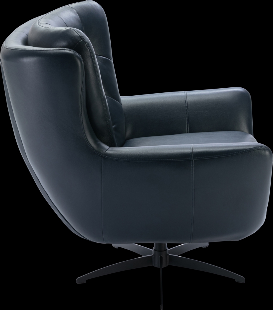 Lapua Blue Swivel Accent Chair - Thumbnail - Image 17