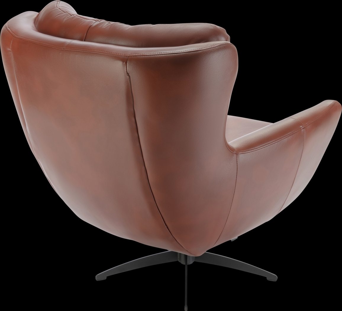 Lapua Brown Swivel Accent Chair - Thumbnail - Image 7