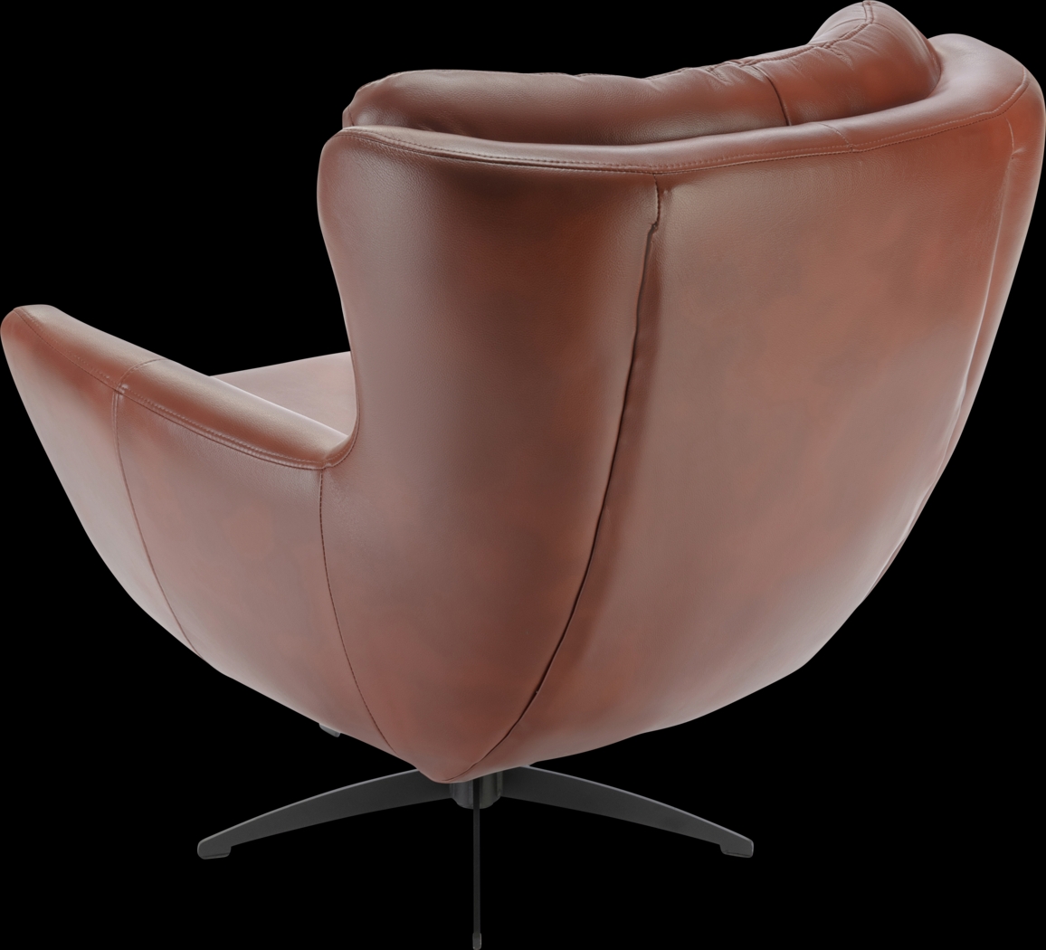 Lapua Brown Swivel Accent Chair - Thumbnail - Image 9