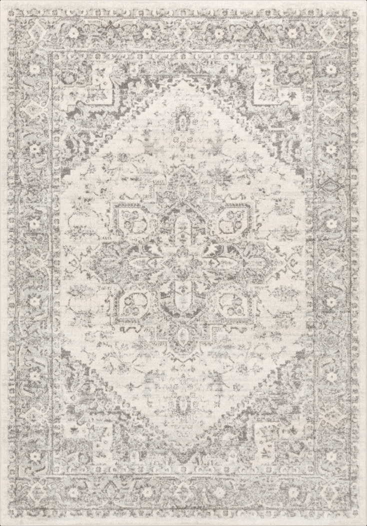 Lara Elle Gray 5'3 x 7'3 Rug - Thumbnail - Image 1