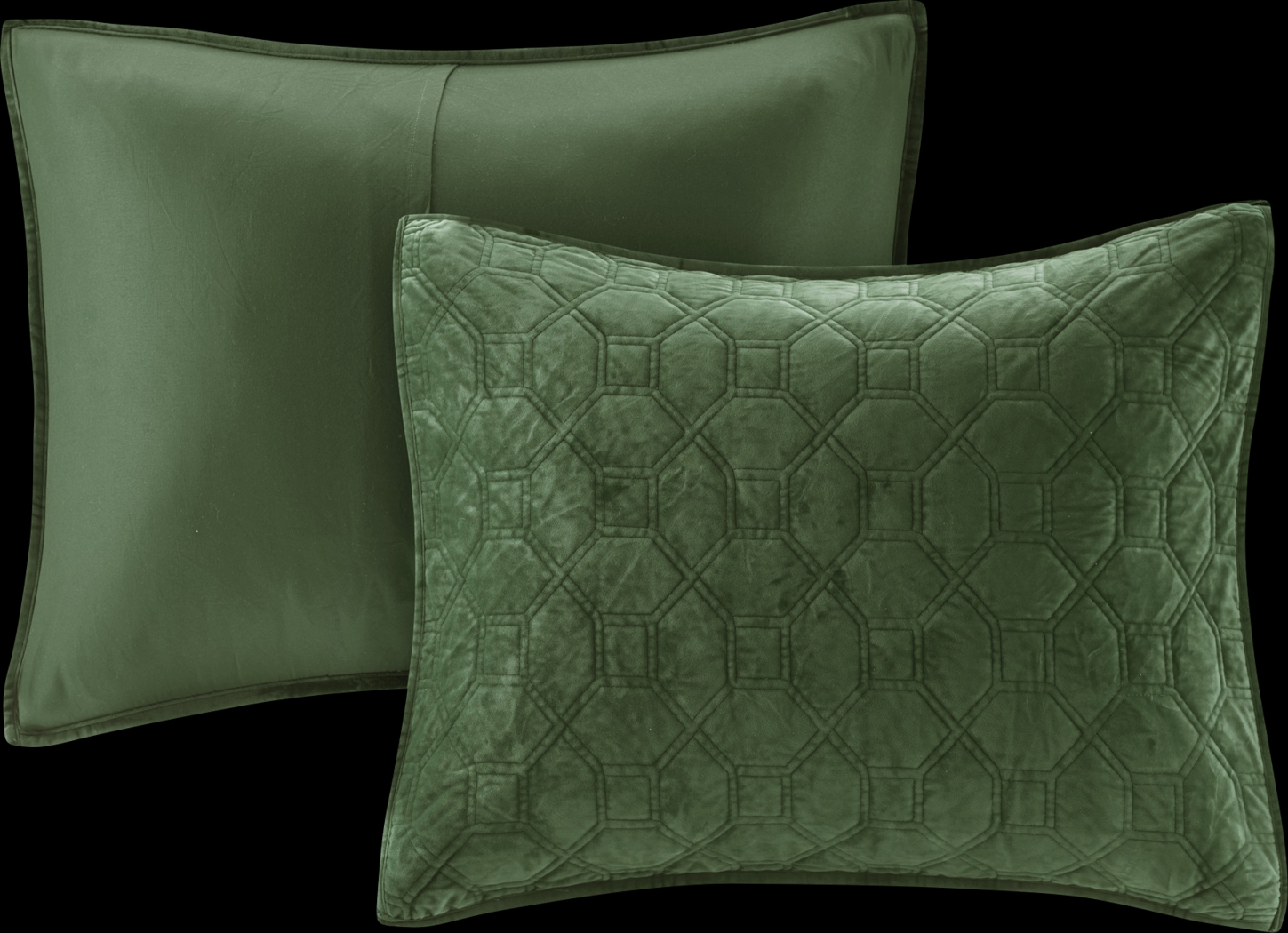 Larah Green 3 Pc Queen Coverlet Set - Thumbnail - Image 3
