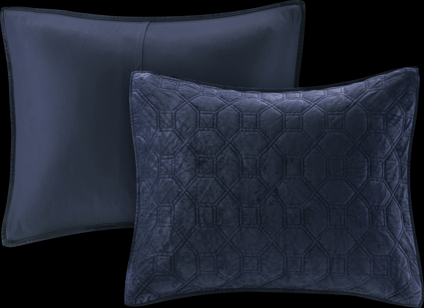 Larah Navy 3 Pc King Coverlet Set - Thumbnail - Image 3