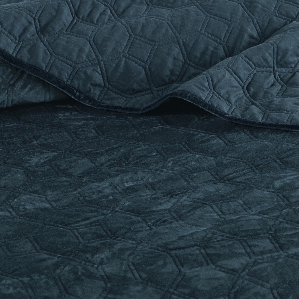 Larah Teal 3 Pc Queen Coverlet Set - Thumbnail - Image 7