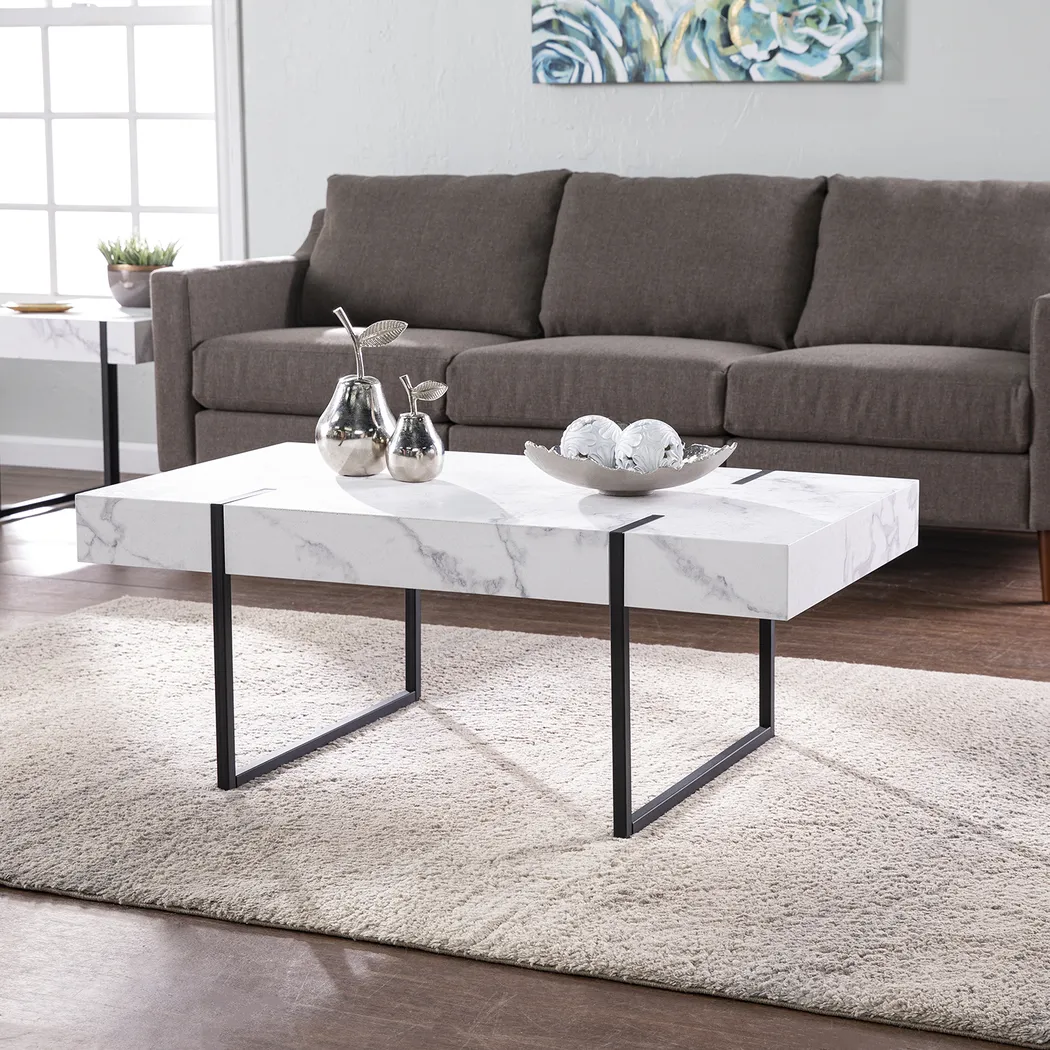 Laramice White Cocktail Table - Image 6
