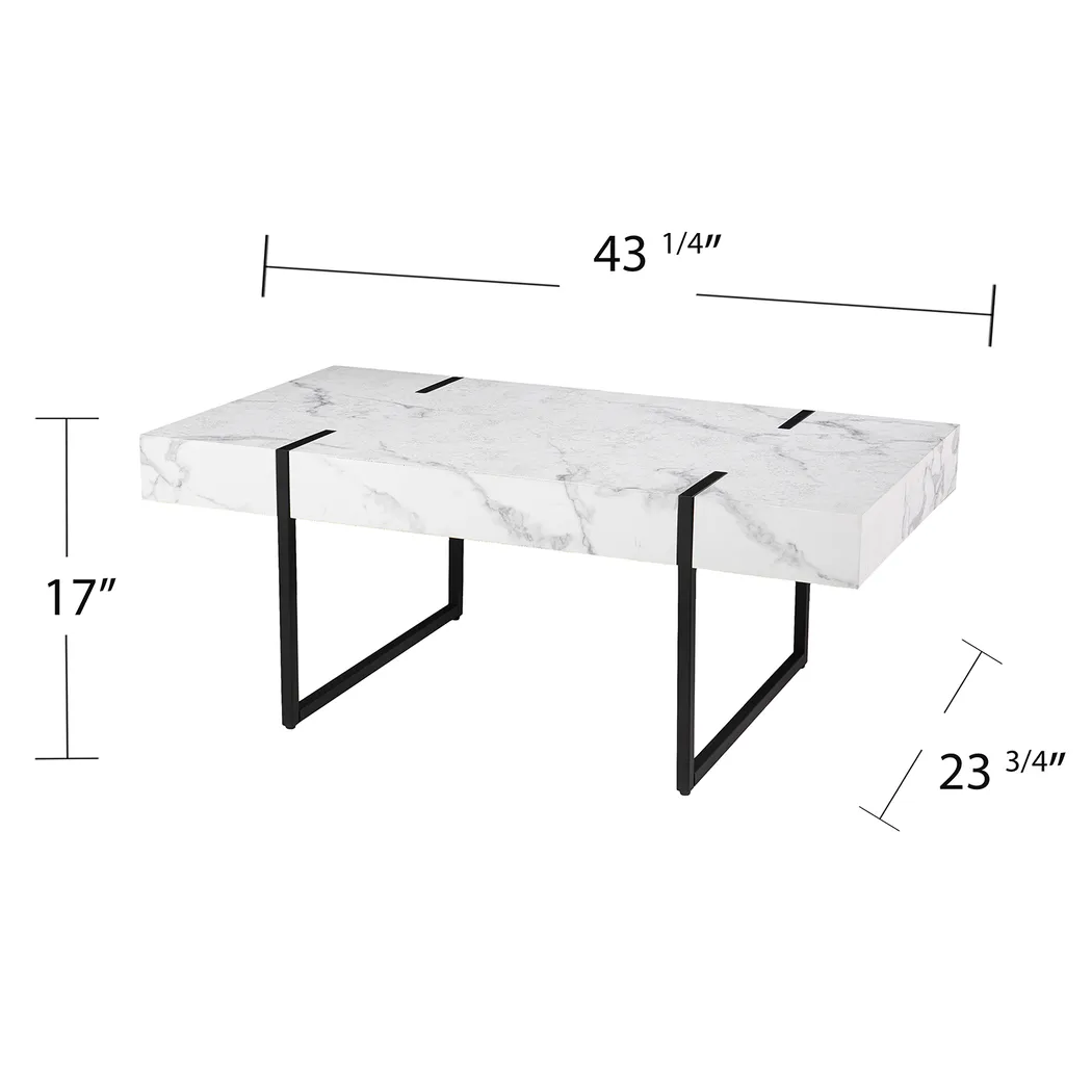 Laramice White Cocktail Table - Image 8