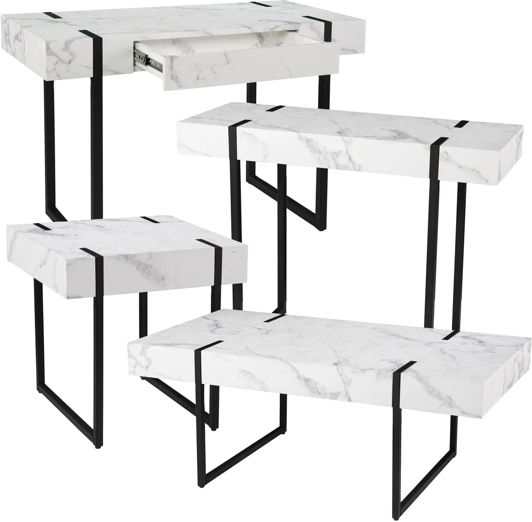 Laramice White Cocktail Table - Image 9
