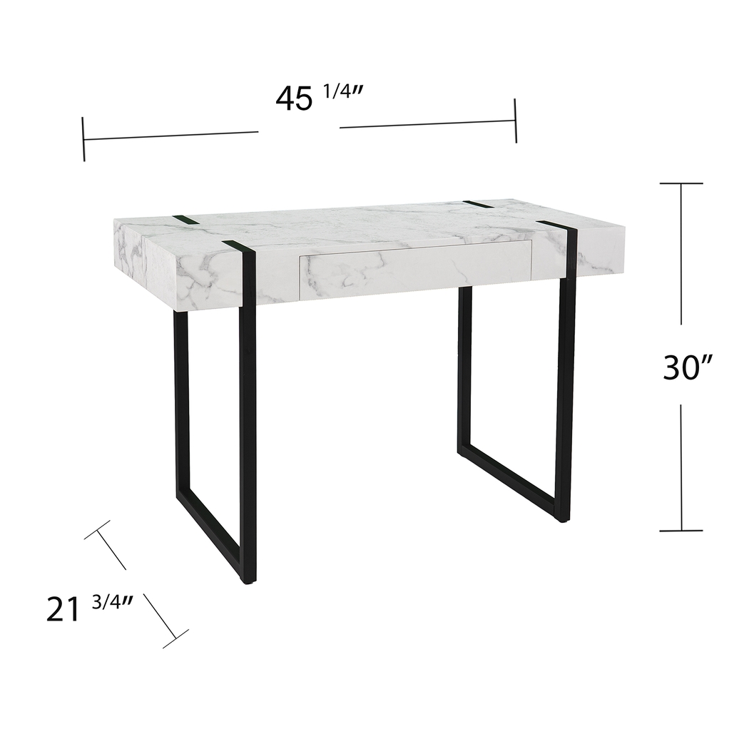 Laramice White Desk - Thumbnail - Image 11