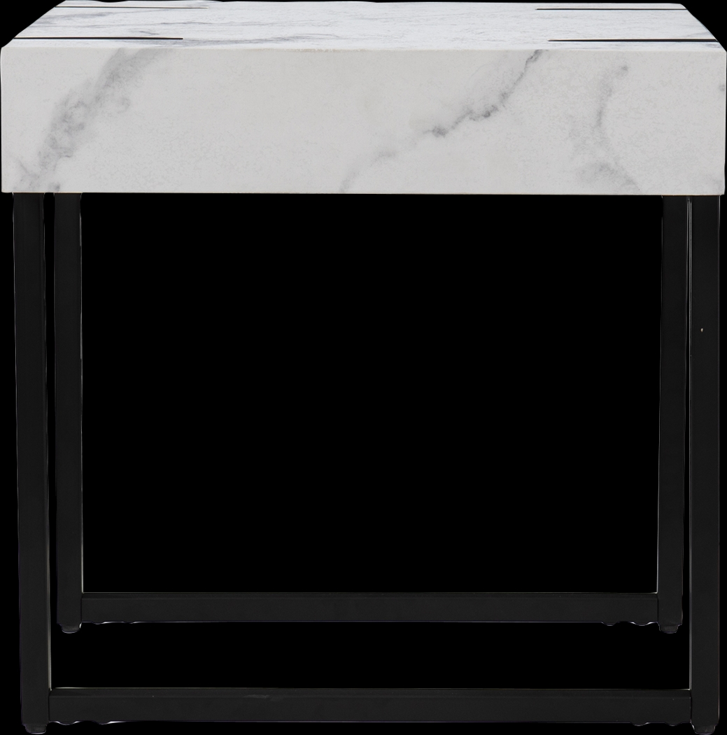 Laramice White End Table - Thumbnail - Image 3