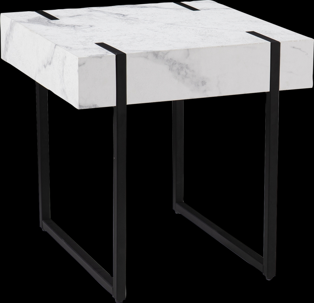 Laramice White End Table - Thumbnail - Image 1