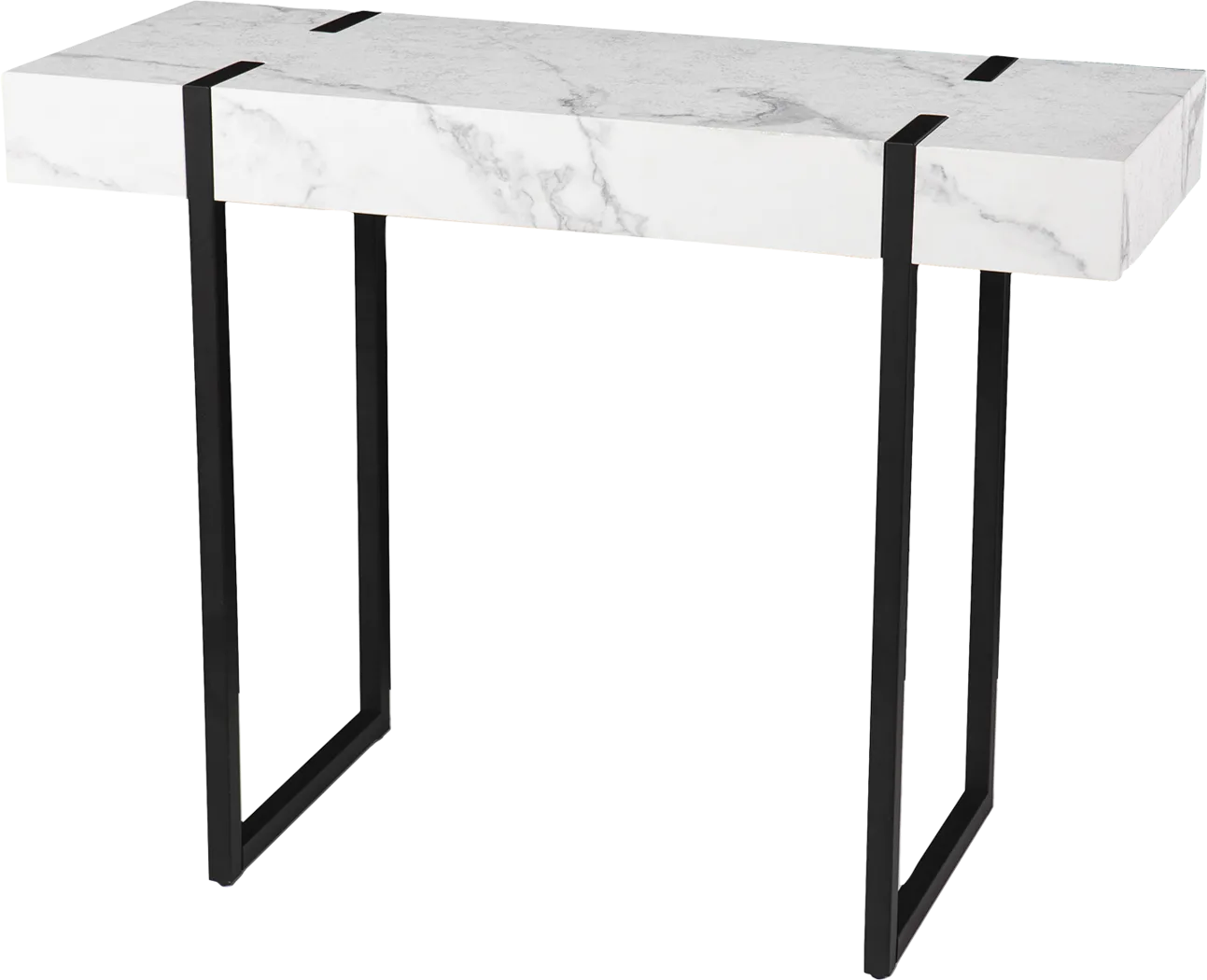 Laramice White Sofa Table - Thumbnail - Image 1