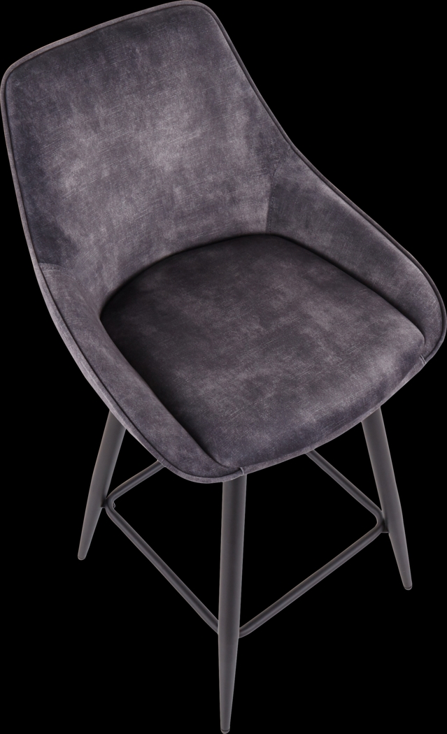 Laramore Gray Counter Height Stool, Set of 2 - Thumbnail - Image 7