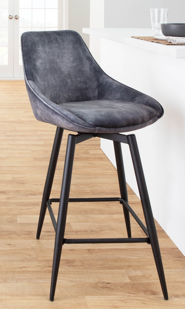 Laramore Gray Counter Height Stool, Set of 2 - Thumbnail - Image 8