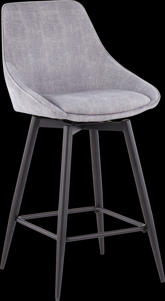 Laramore Light Gray Counter Height Stool, Set of 2 - Thumbnail - Image 2