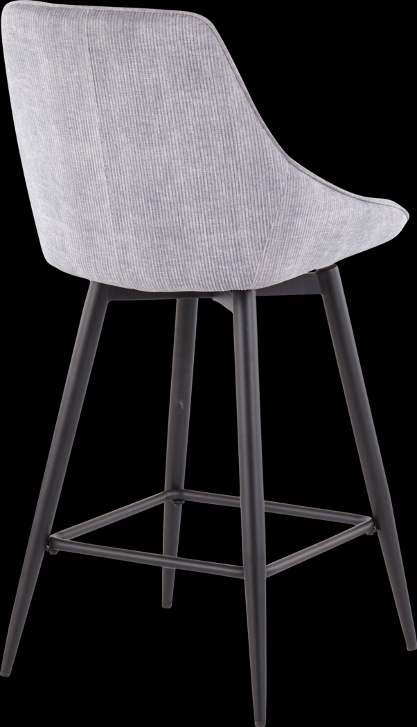 Laramore Light Gray Counter Height Stool, Set of 2 - Thumbnail - Image 4