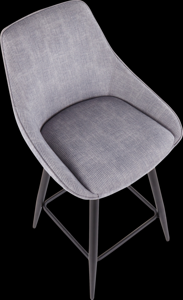 Laramore Light Gray Counter Height Stool, Set of 2 - Thumbnail - Image 7