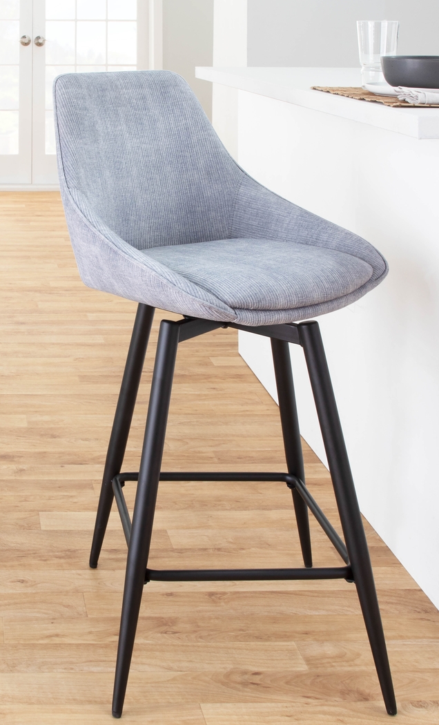 Laramore Light Gray Counter Height Stool, Set of 2 - Thumbnail - Image 8